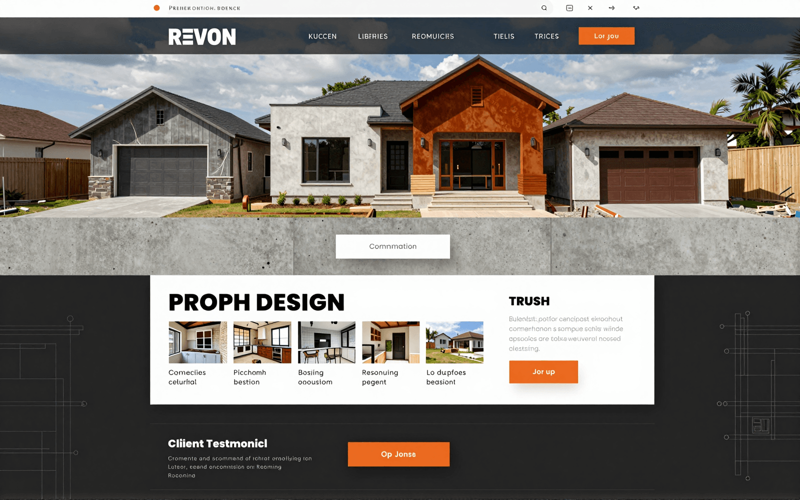 Construction & Remodeling website concept
