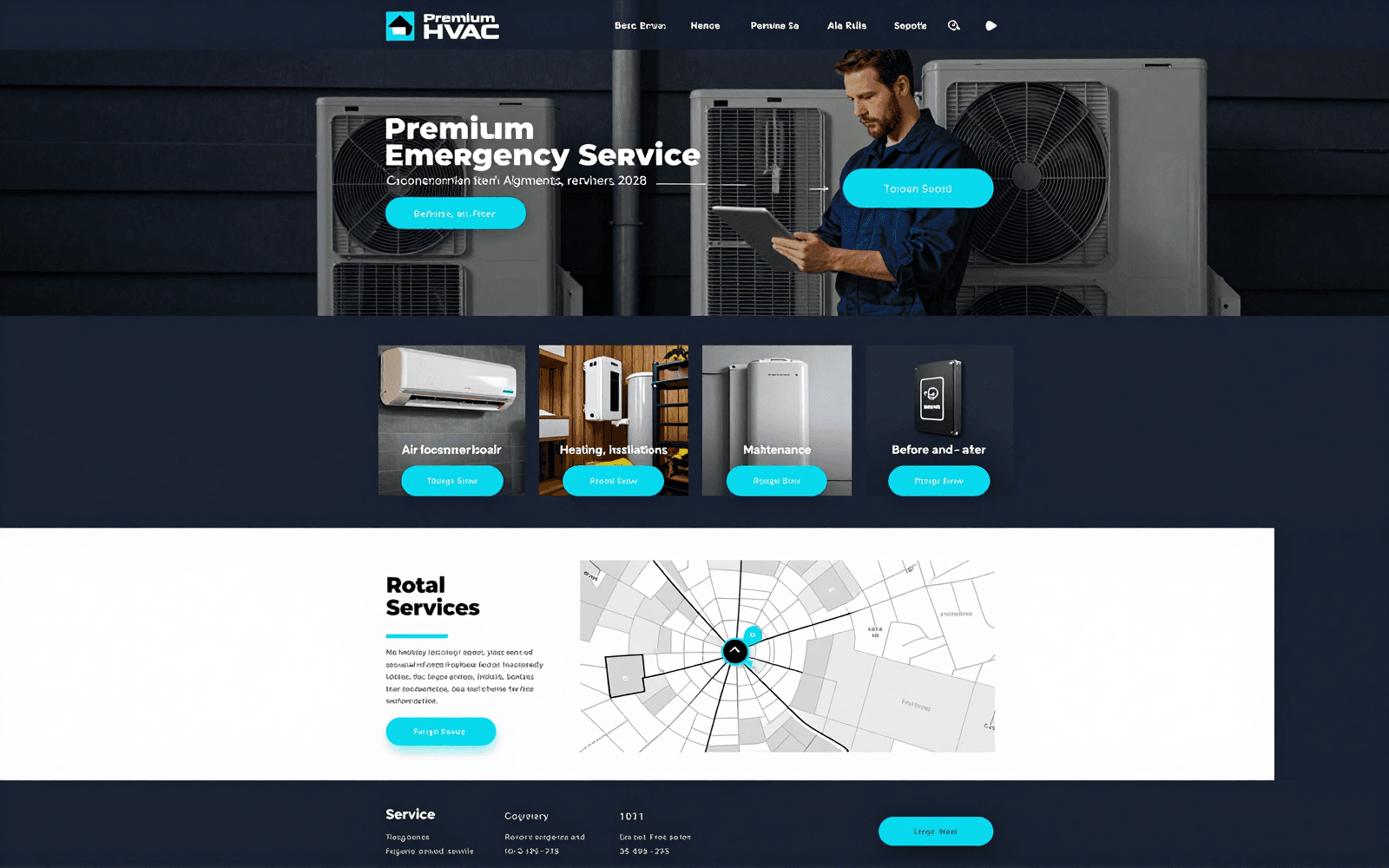 HVAC & Heating website concept