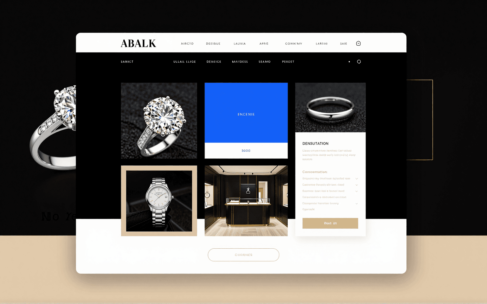 Jewelry & Luxury Retail website concept