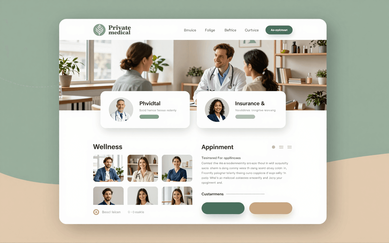 Medical & Healthcare website concept