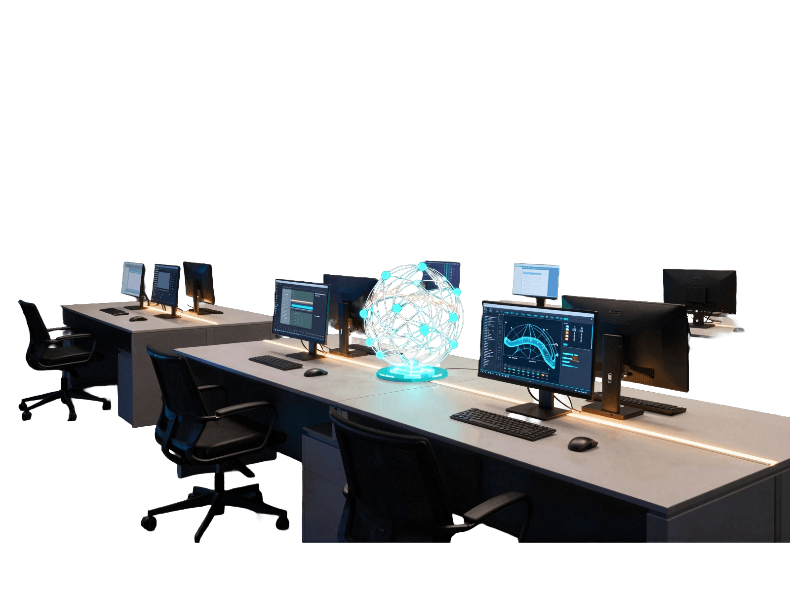 Modern digital engineering studio concept